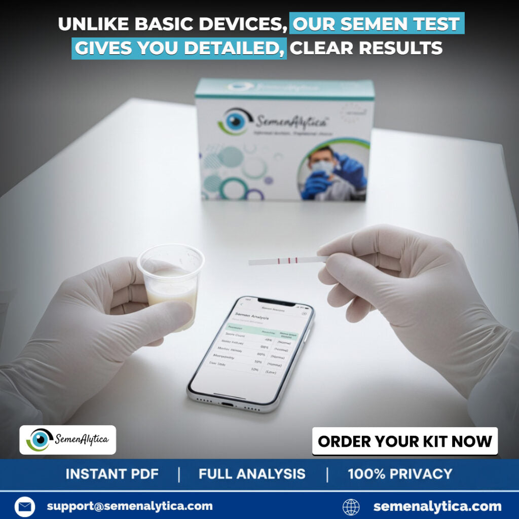 Sperm (Semen) Quality Test Kit | Complete Analytics Report | SemenAlytica